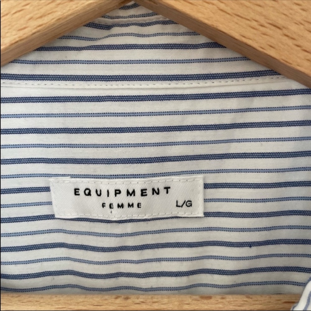Equipment Femme Striped Shirt Dress - Picture 7 of 11